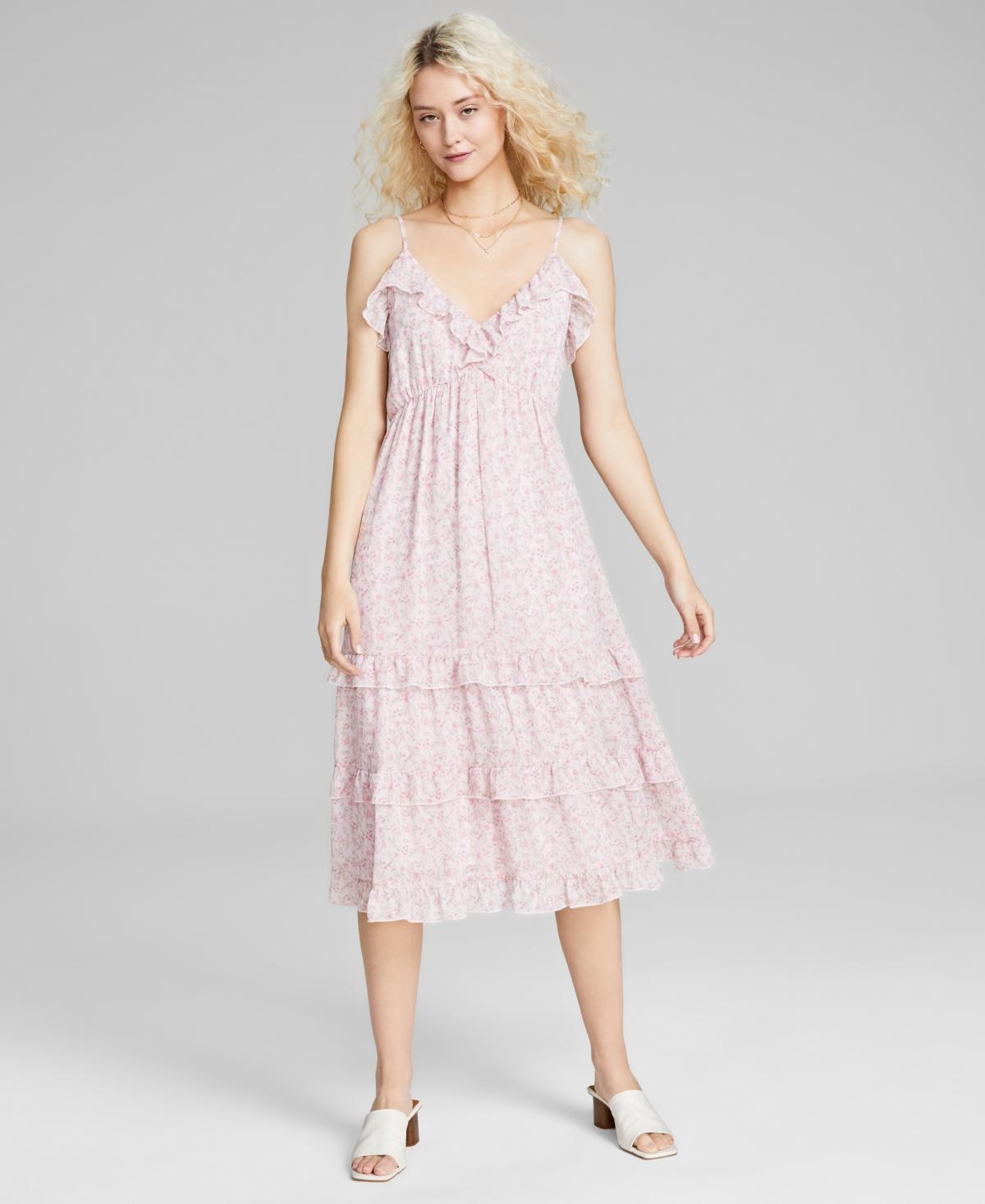 And Now This Womens Tiered-Ruffle Sleeveless Midi Dress, Created for Macys Product Image