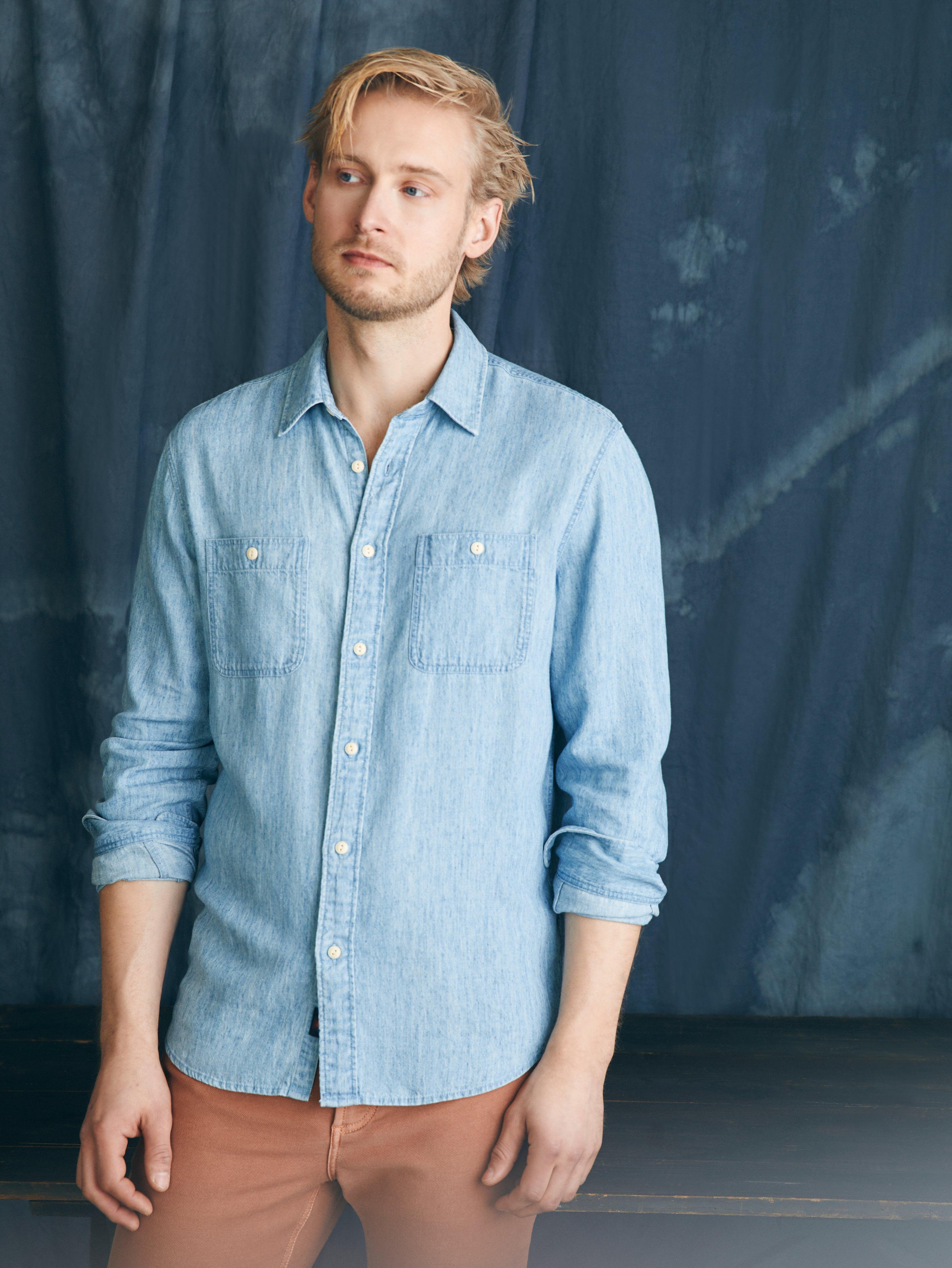 Tried & True Chambray Workshirt - Vintage Indigo Product Image