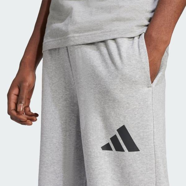 adidas Essentials Wide Leg 3 Bar Logo Pants Medium Grey Heather S Mens Product Image