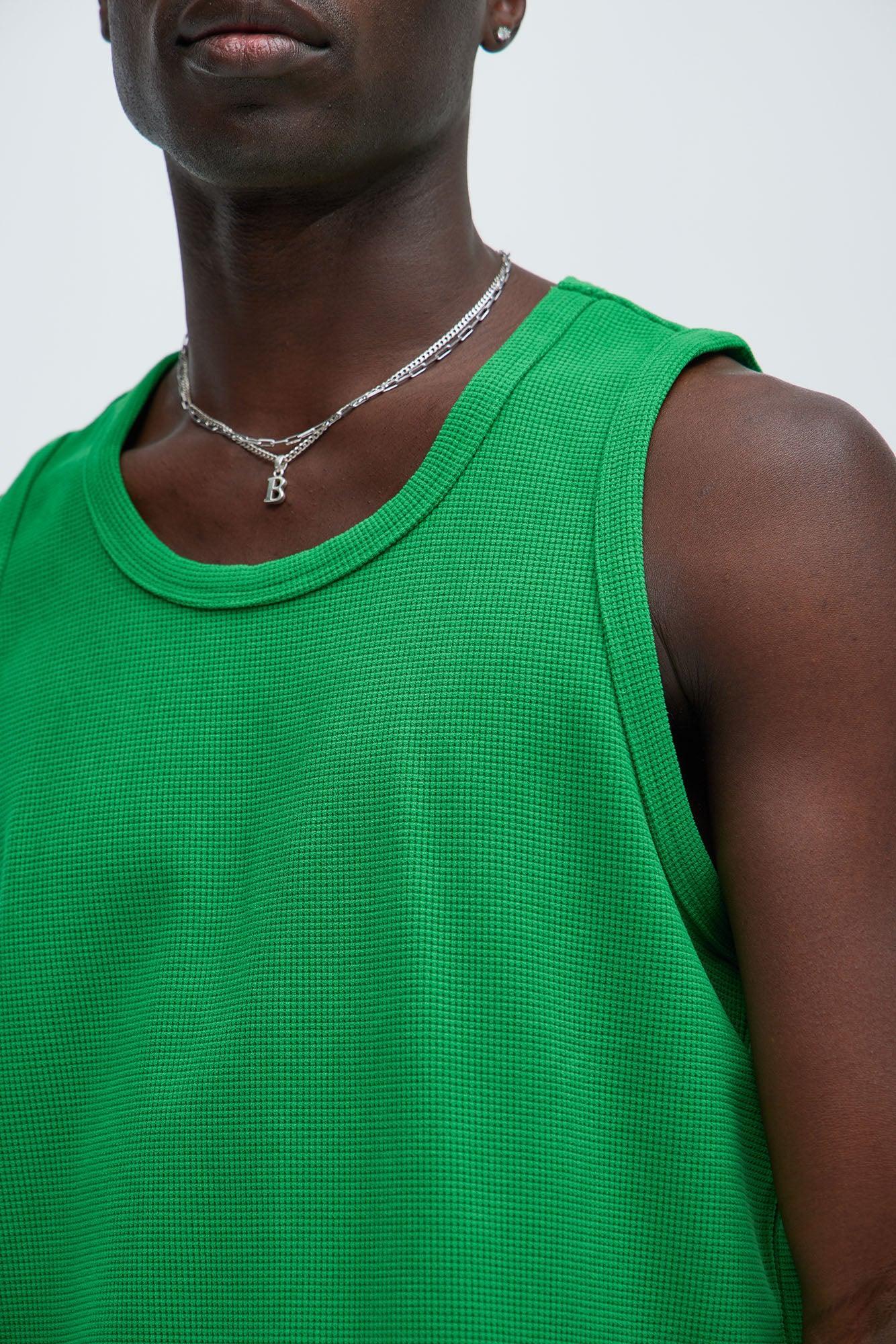 Cairo Textured Tank - Green Product Image