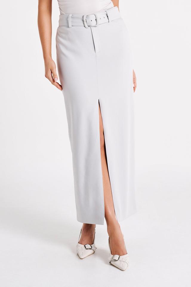 Daria Suiting Midi Skirt - Ice Grey Product Image