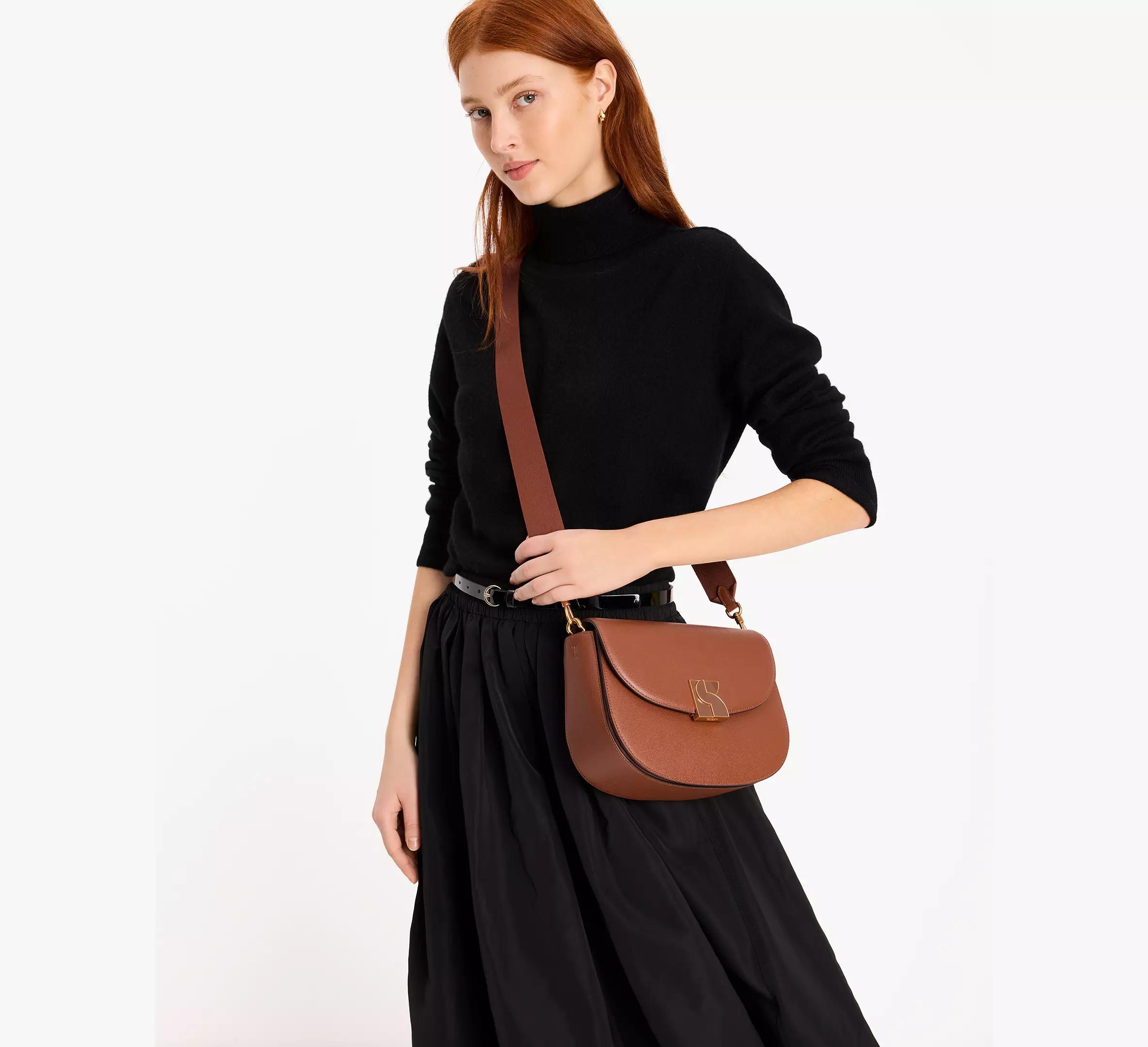 Dakota Colorblocked Medium Saddle Bag Product Image