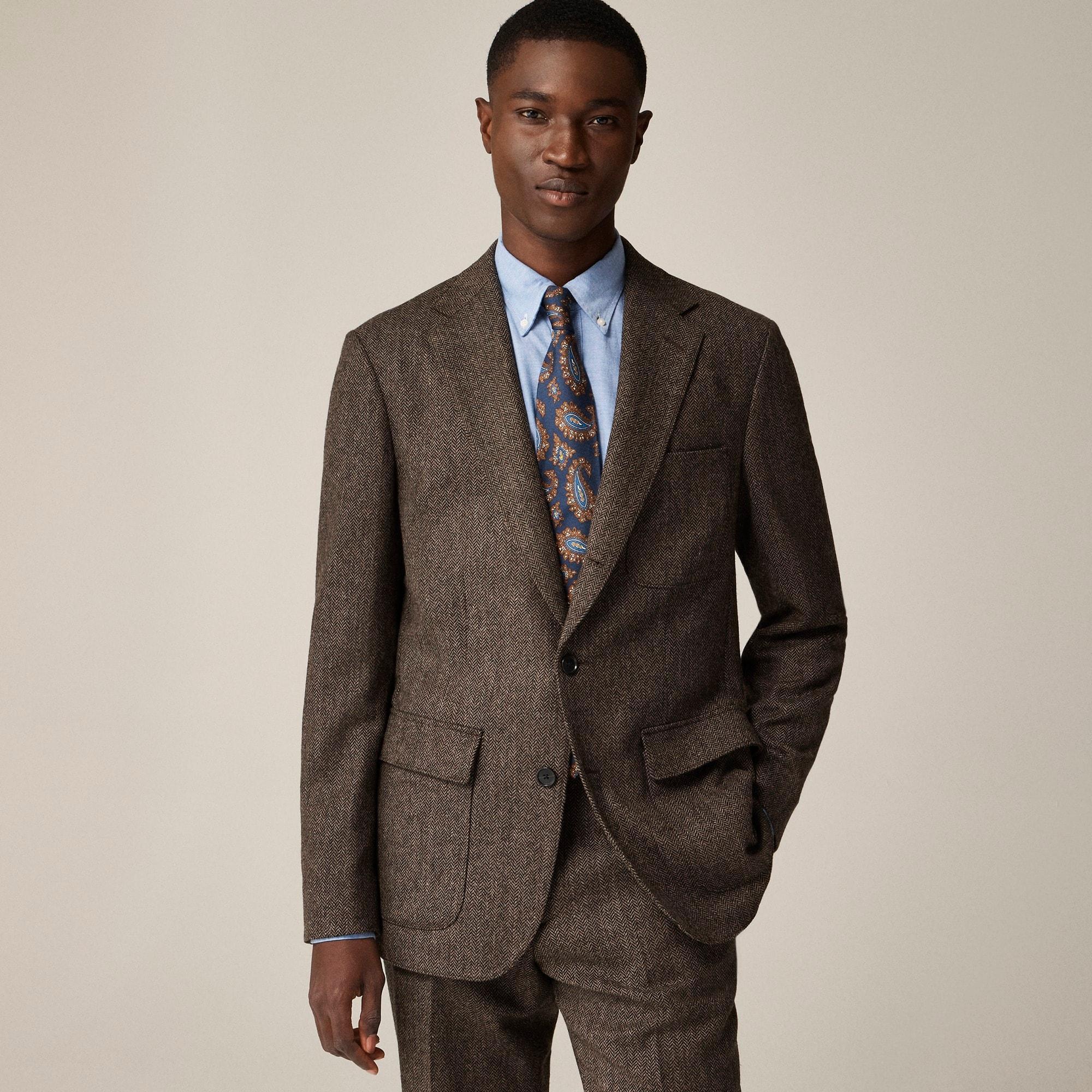 Crosby Classic-fit suit jacket in English merino wool Product Image