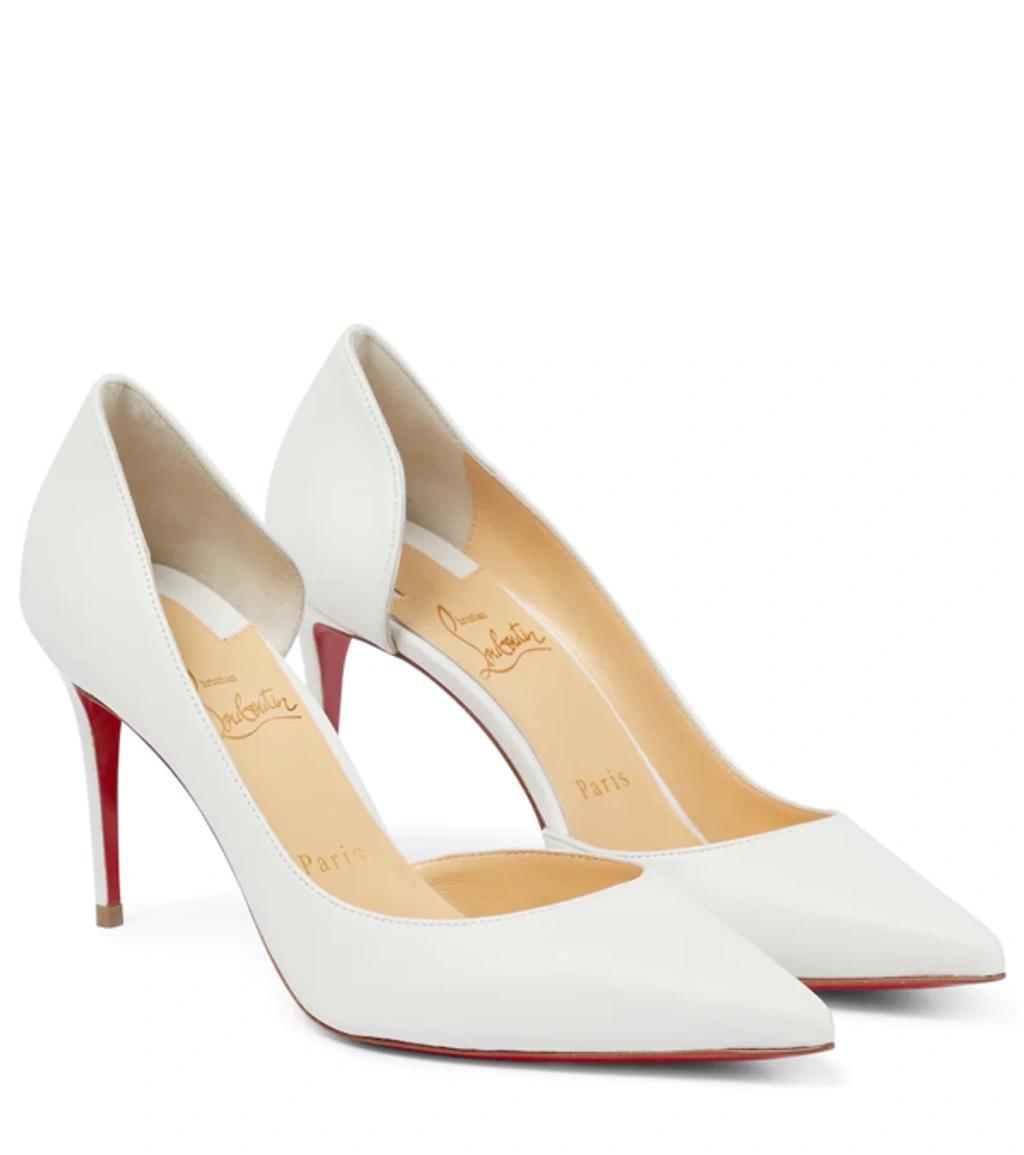 Iriza 85 Leather Pump In White product image