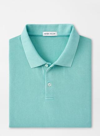 Peter Millar Mens Sunrise Piqu Polo | Color: Cloud | Size: L Product Image