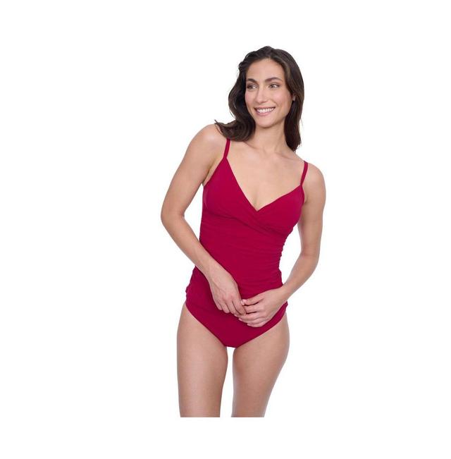 Women's Devine Surplice Tankini Swim Top Product Image