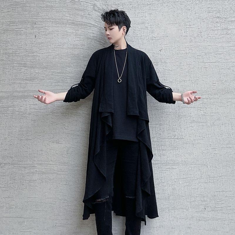 Long-Sleeve Asymmetrical Plain Jacket Product Image