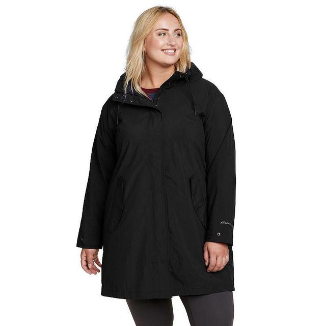 Plus Size Eddie Bauer Plus Port Townsend Trench Coat, Womens Product Image