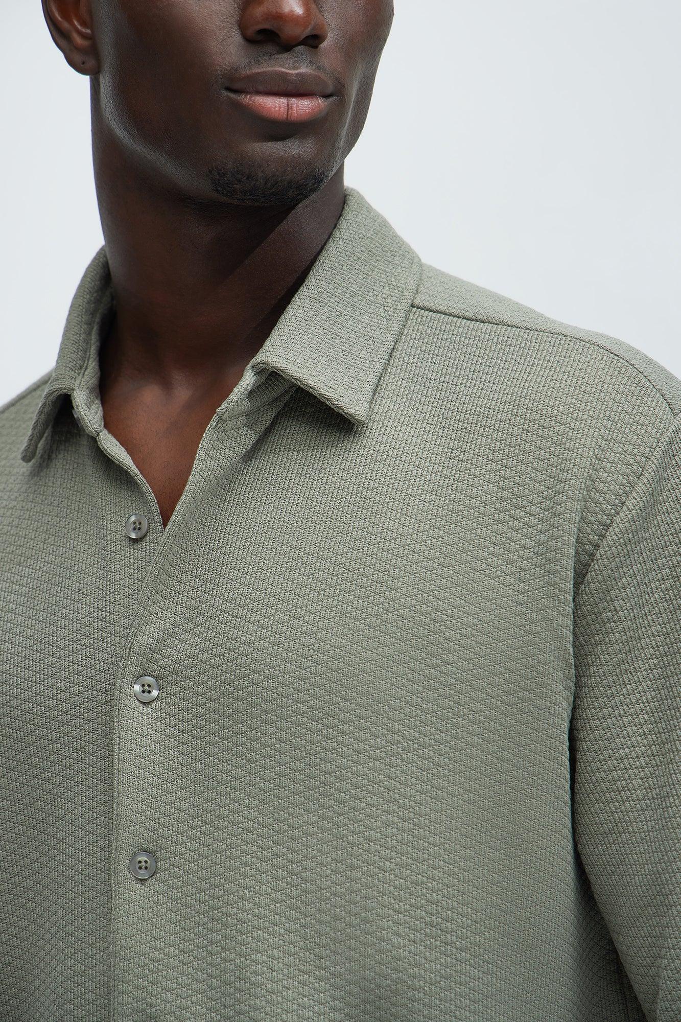 Capstan Textured Shirt - Olive Product Image