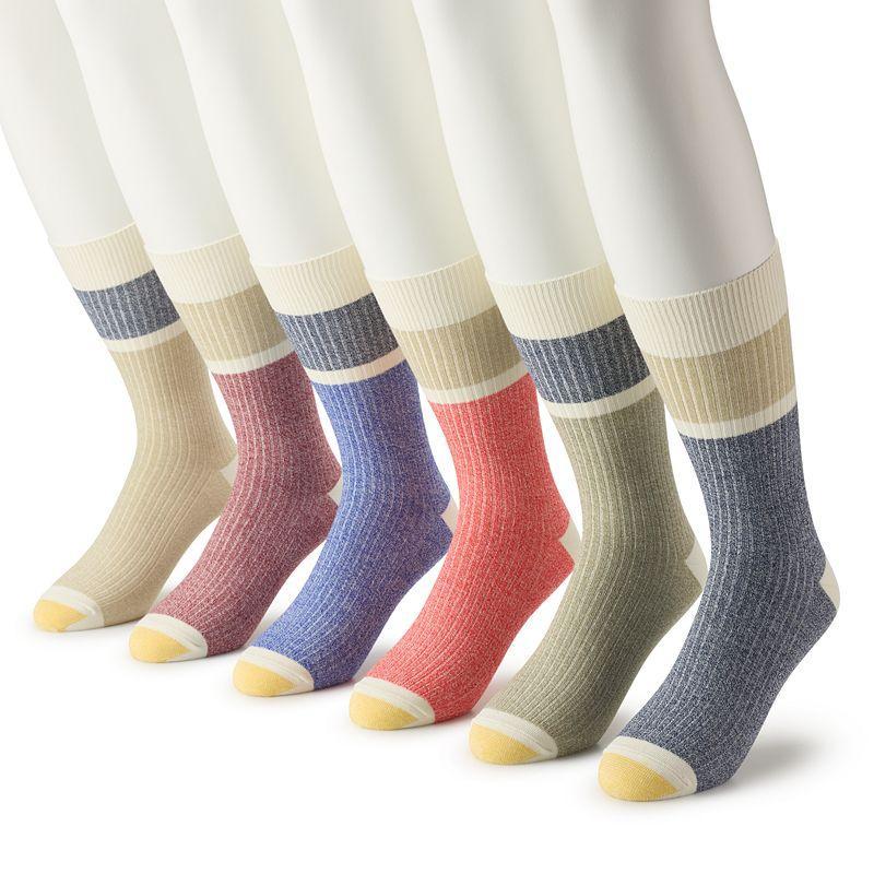 Mens GOLDTOE 6-pack Stanton Crew Socks Product Image