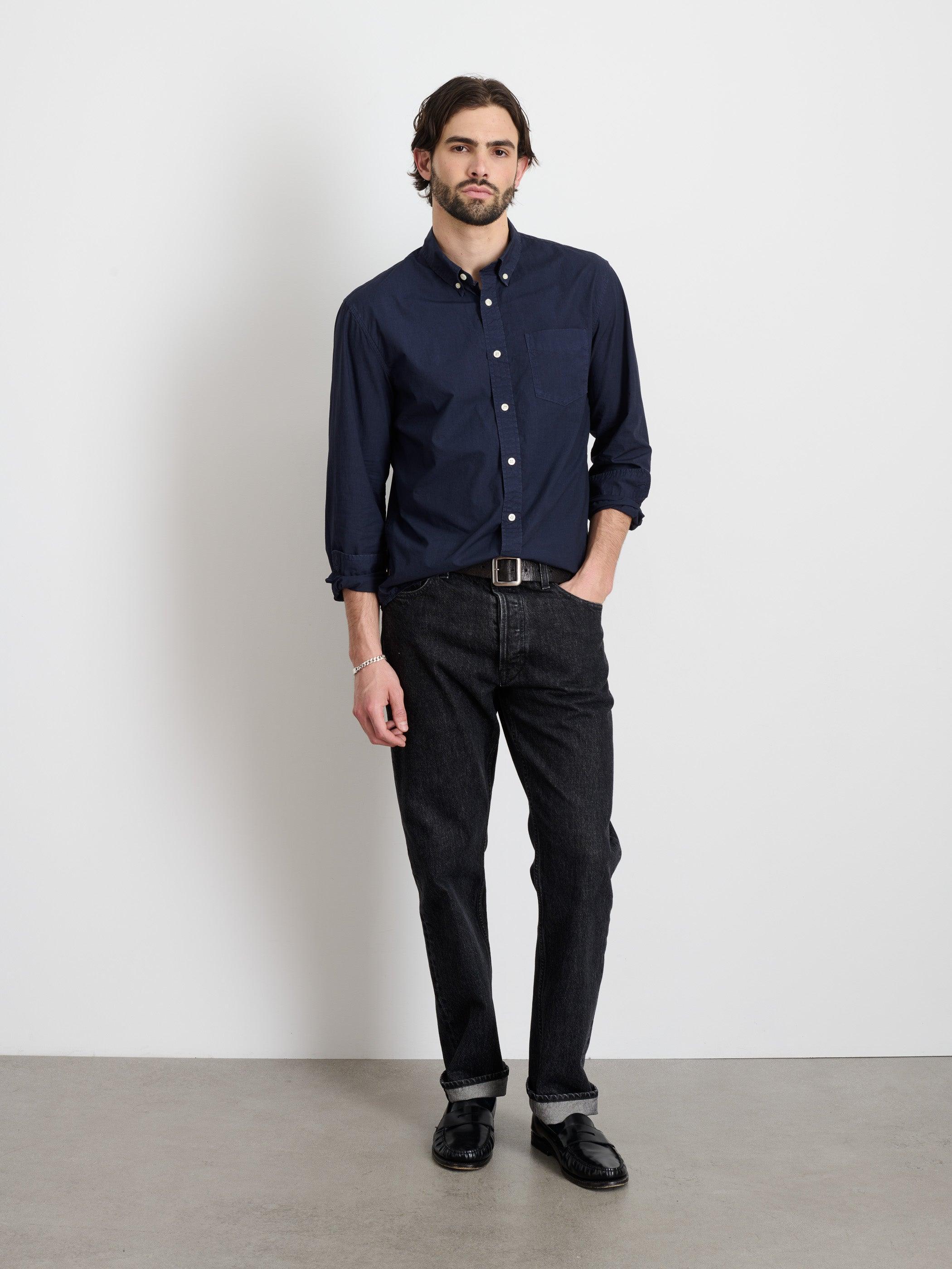 Mill Shirt in Cotton Poplin Male Product Image