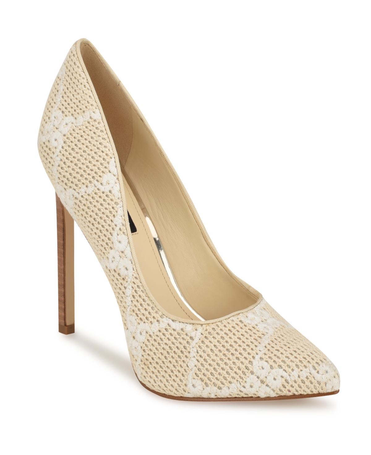 Nine West Tatiana Pump White Houndstooth) High Heels Product Image