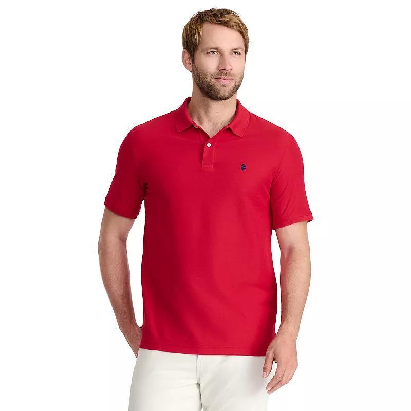 Mens IZOD Advantage Performance Solid Polo Blue Product Image