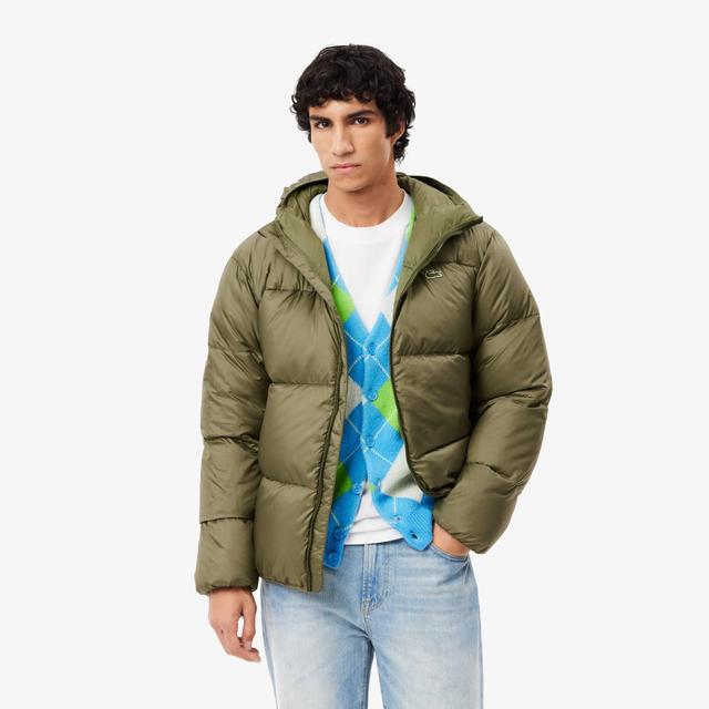 Short Water Repellent Hooded Puffed Jacket Product Image