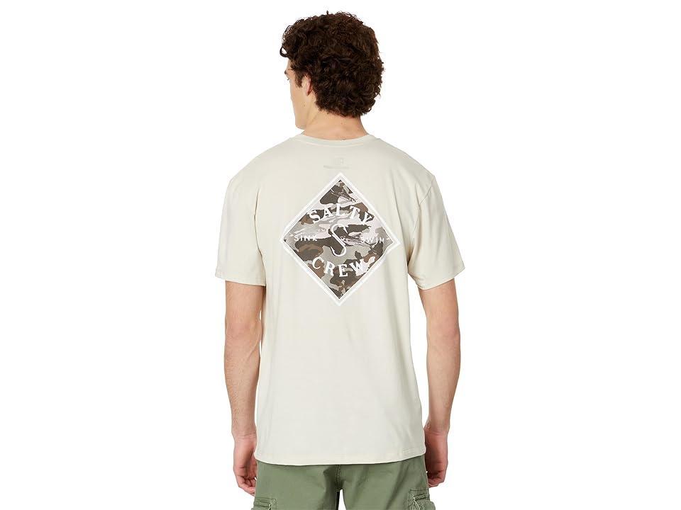 Salty Crew Tippet Camo Fill Premium Short Sleeve Tee (Charcoal Heather) Men's Clothing Product Image