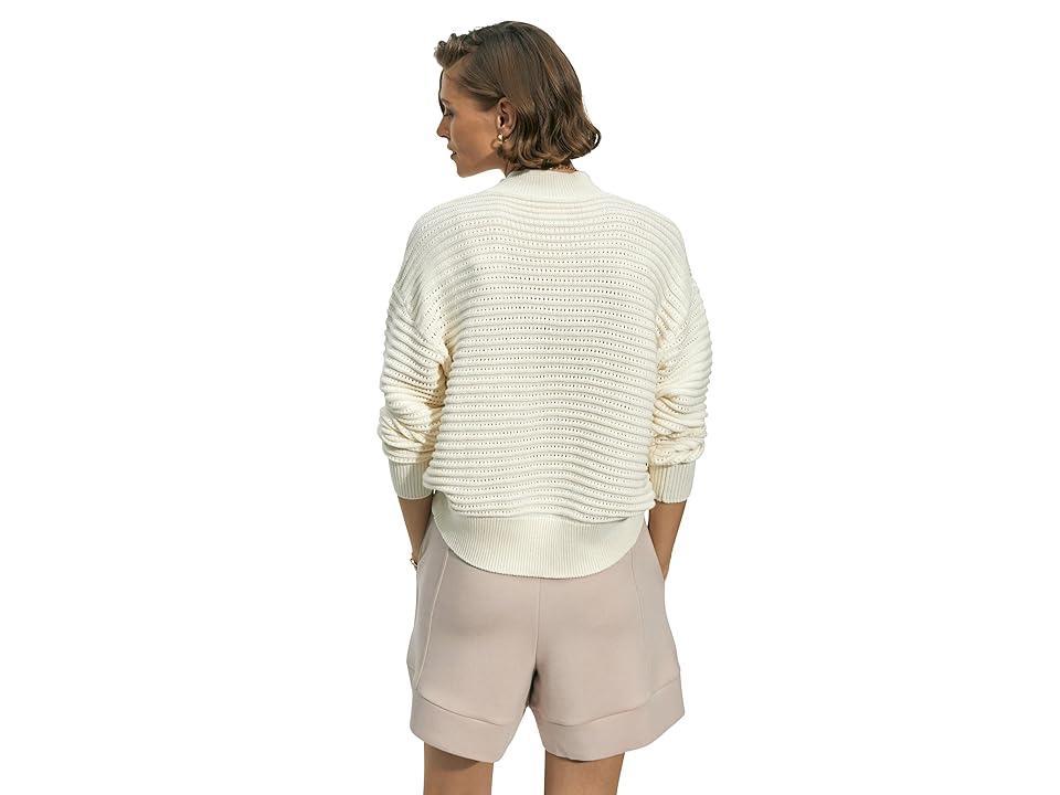 Varley Franco Knit Crew (Egret) Women's Sweatshirt Product Image