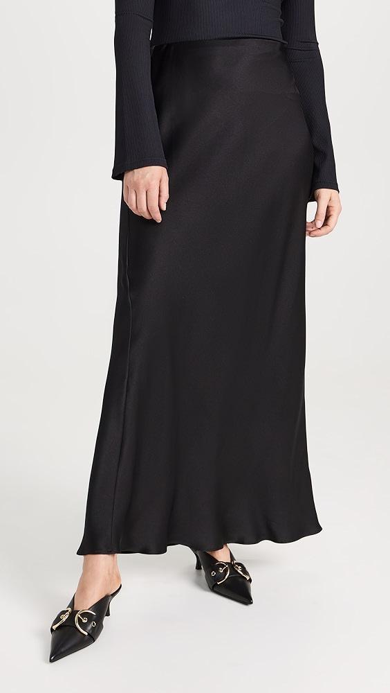 ANINE BING Bar Silk Maxi Skirt | Shopbop product image