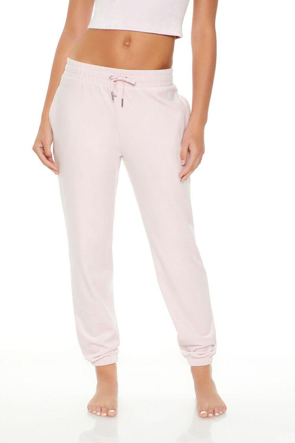 Velour Drawstring Joggers | Forever 21 Product Image