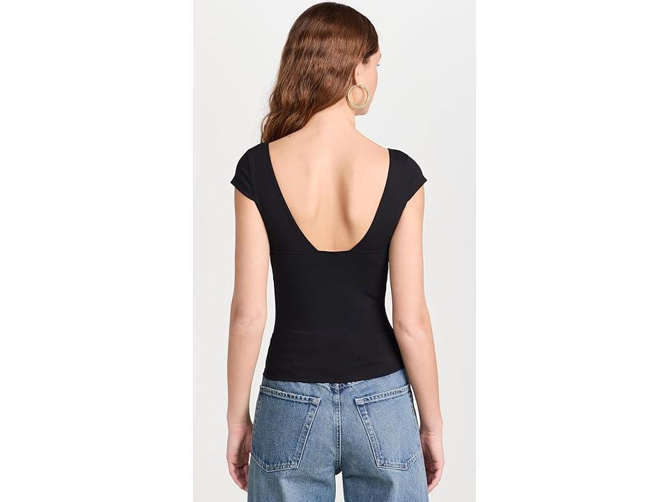 Womens Duo Cap-Sleeve Corset Top Product Image