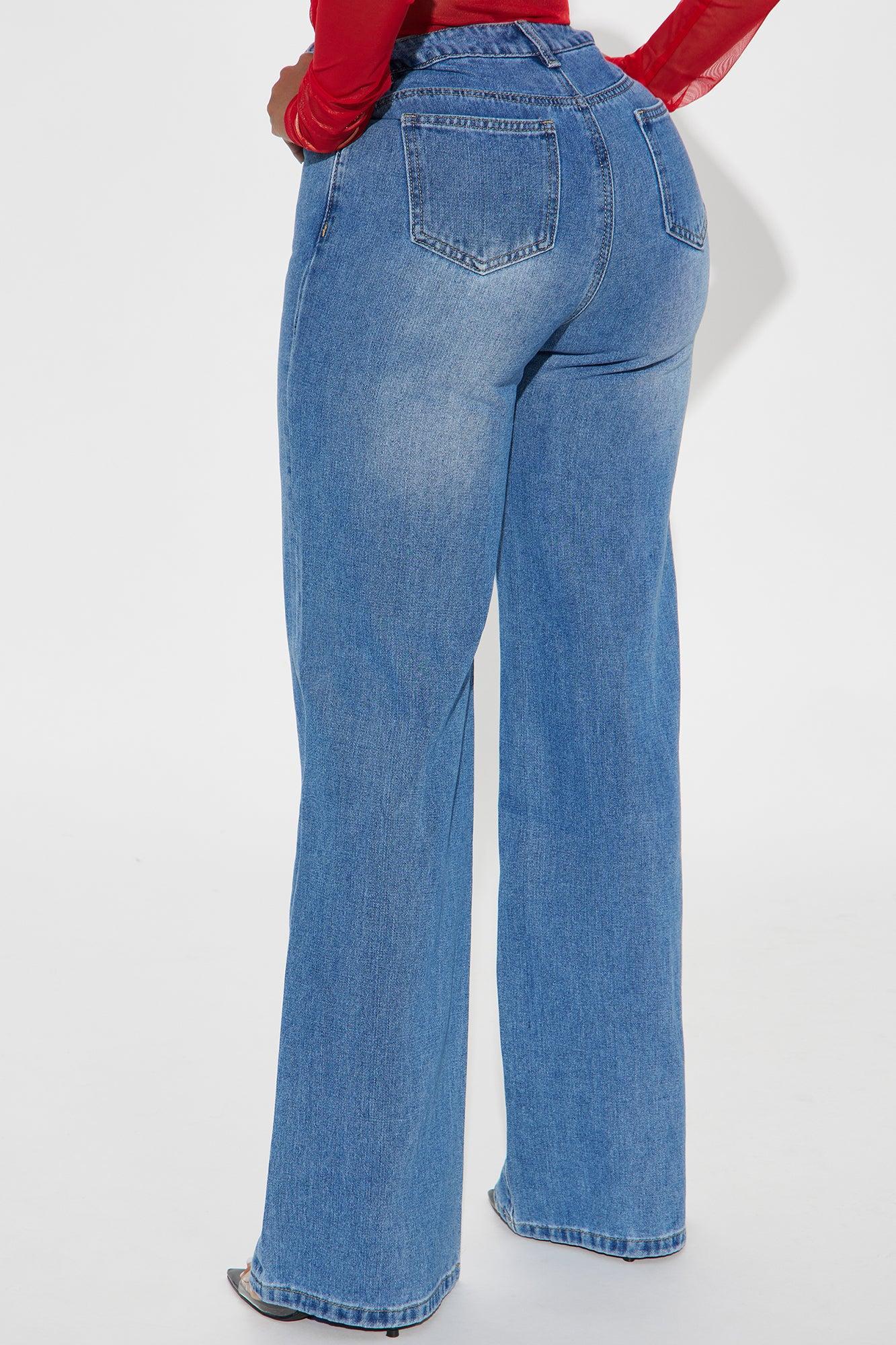 Handle The Heat Hardware Straight Leg Jeans - Medium Wash Product Image