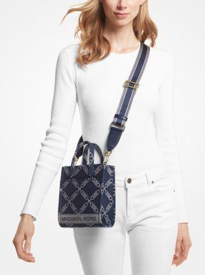 Gigi Extra-Small Empire Logo Jacquard Crossbody Bag Product Image