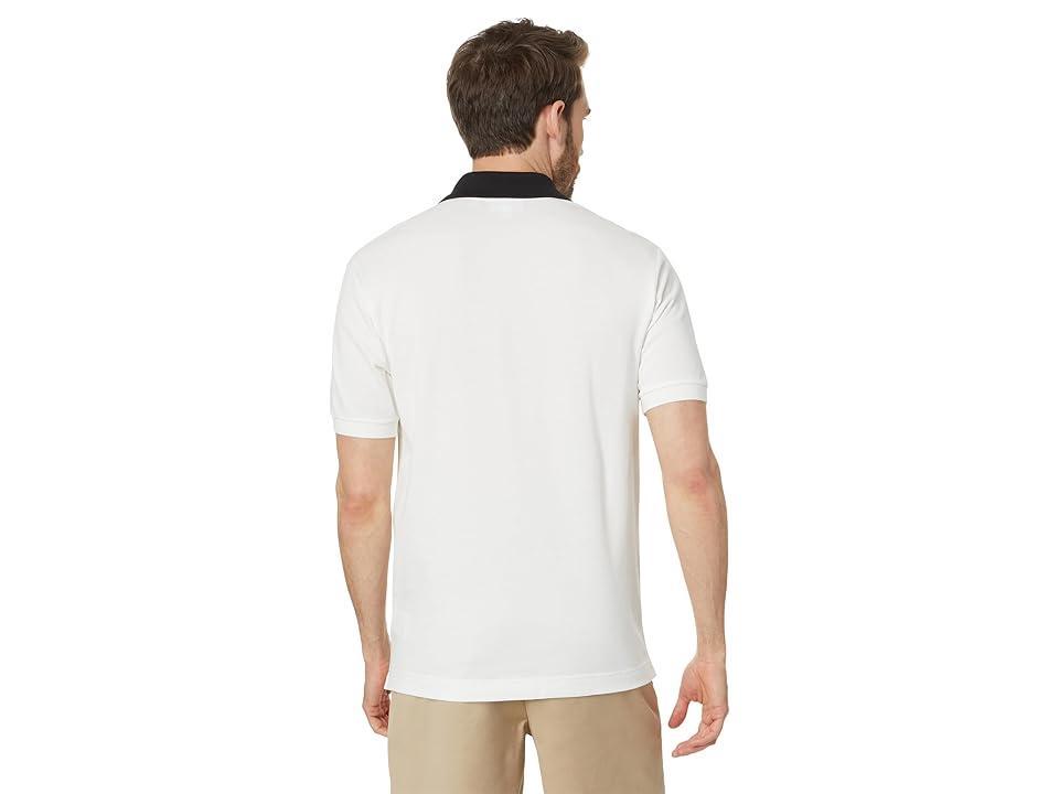 Lacoste Mens Ribbed Short Sleeve Logo Polo Shirt Product Image