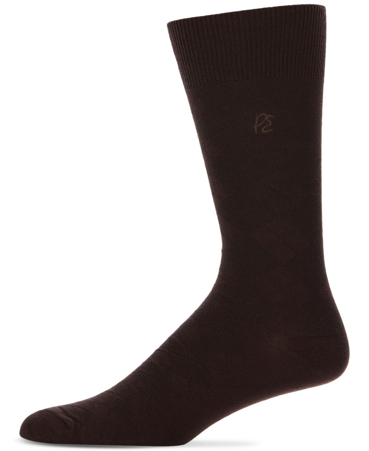 Perry Ellis Portfolio Mens Diamond Stitch Socks - 1 pk. Product Image