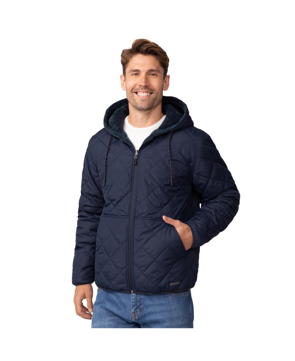 Free Country Mens Atlas Hooded Quilted Reversible Sherpa Jacket Product Image