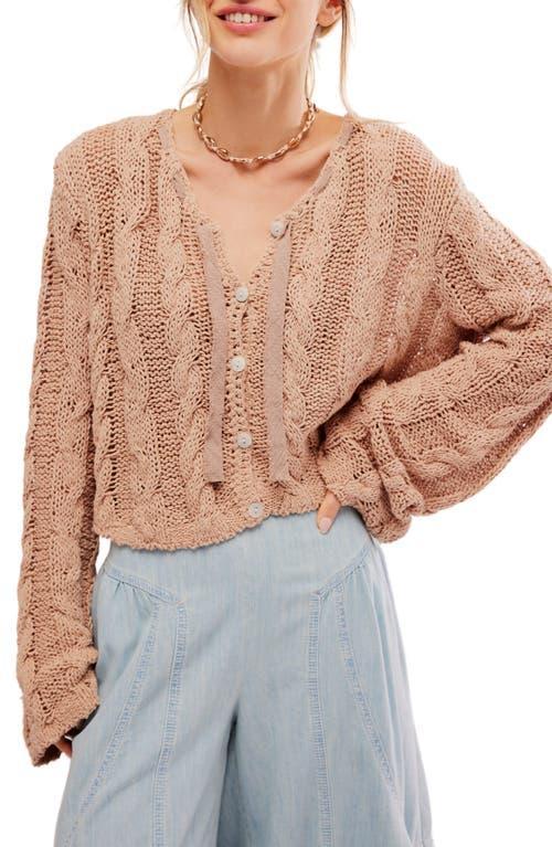 Free People Robyn Cotton Blend Crop Cardigan Product Image