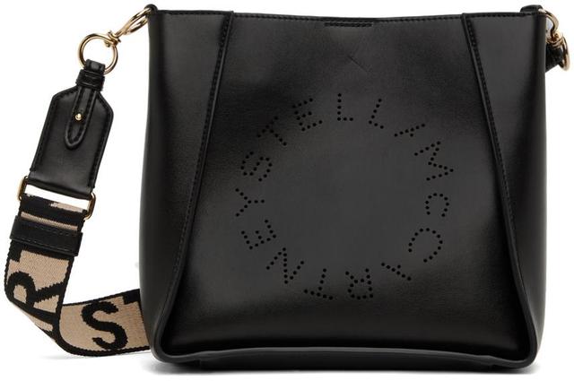 Perforated Logo Faux-leather Shoulder Bag In Black Product Image