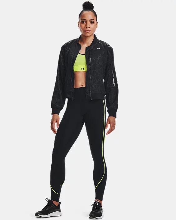 Women's UA RUSH™ Woven Jacquard Bomber Jacket Product Image