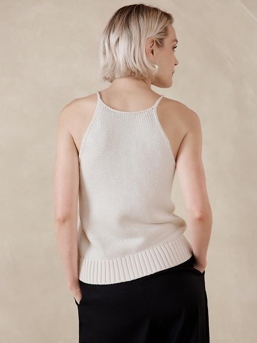 Cotton-Silk Sweater Tank Product Image