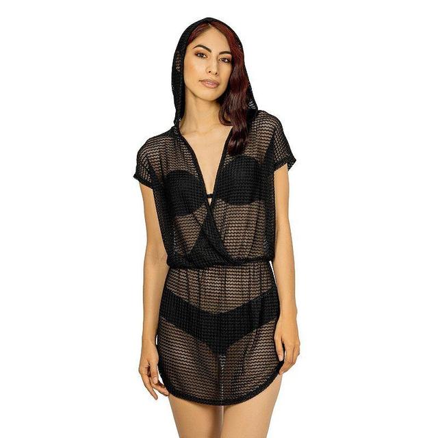 Womens Jordan Taylor Surplice Hoodie Swim Cover-Up Dress Product Image