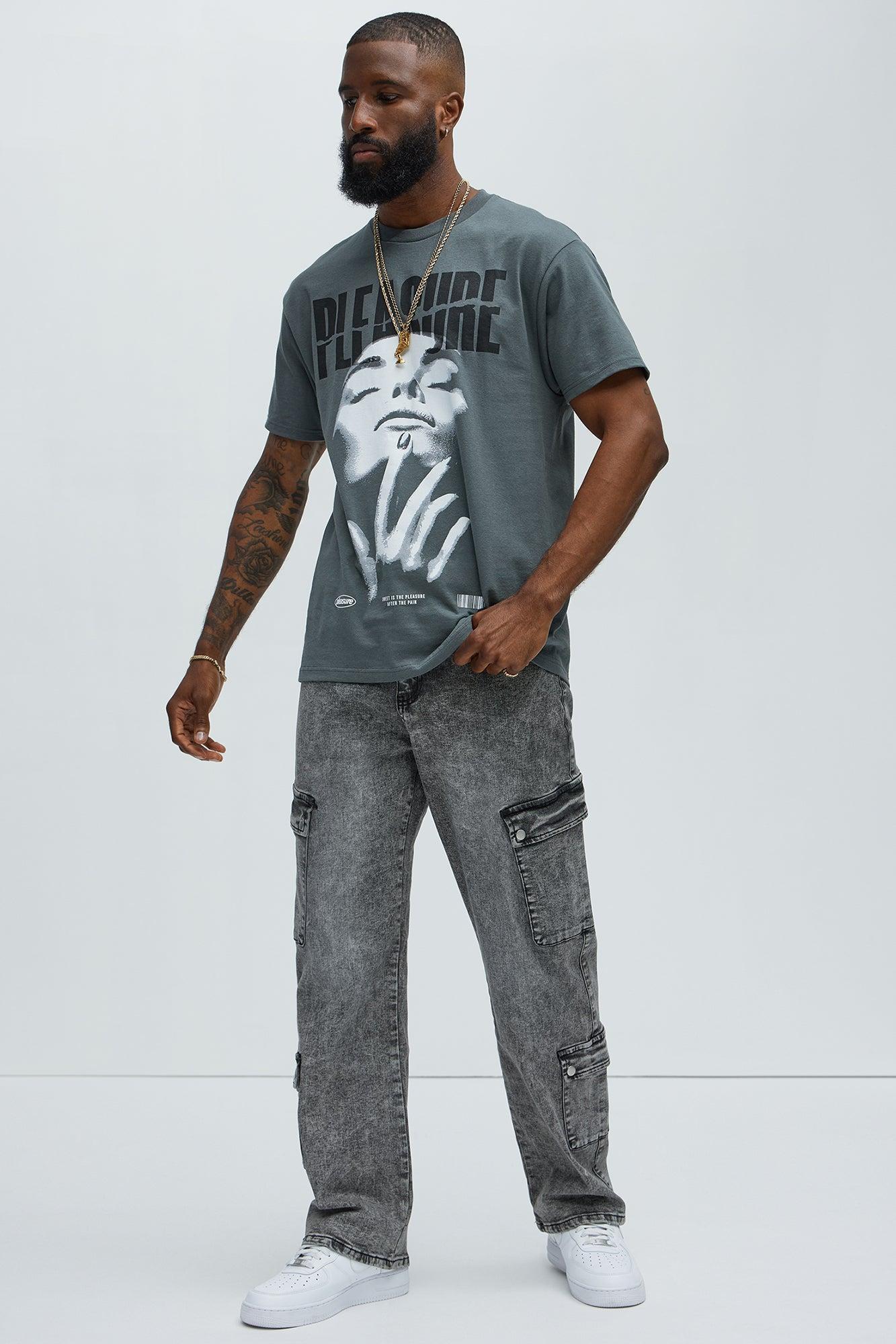 Kesler Straight Cargo Jeans - Grey Product Image