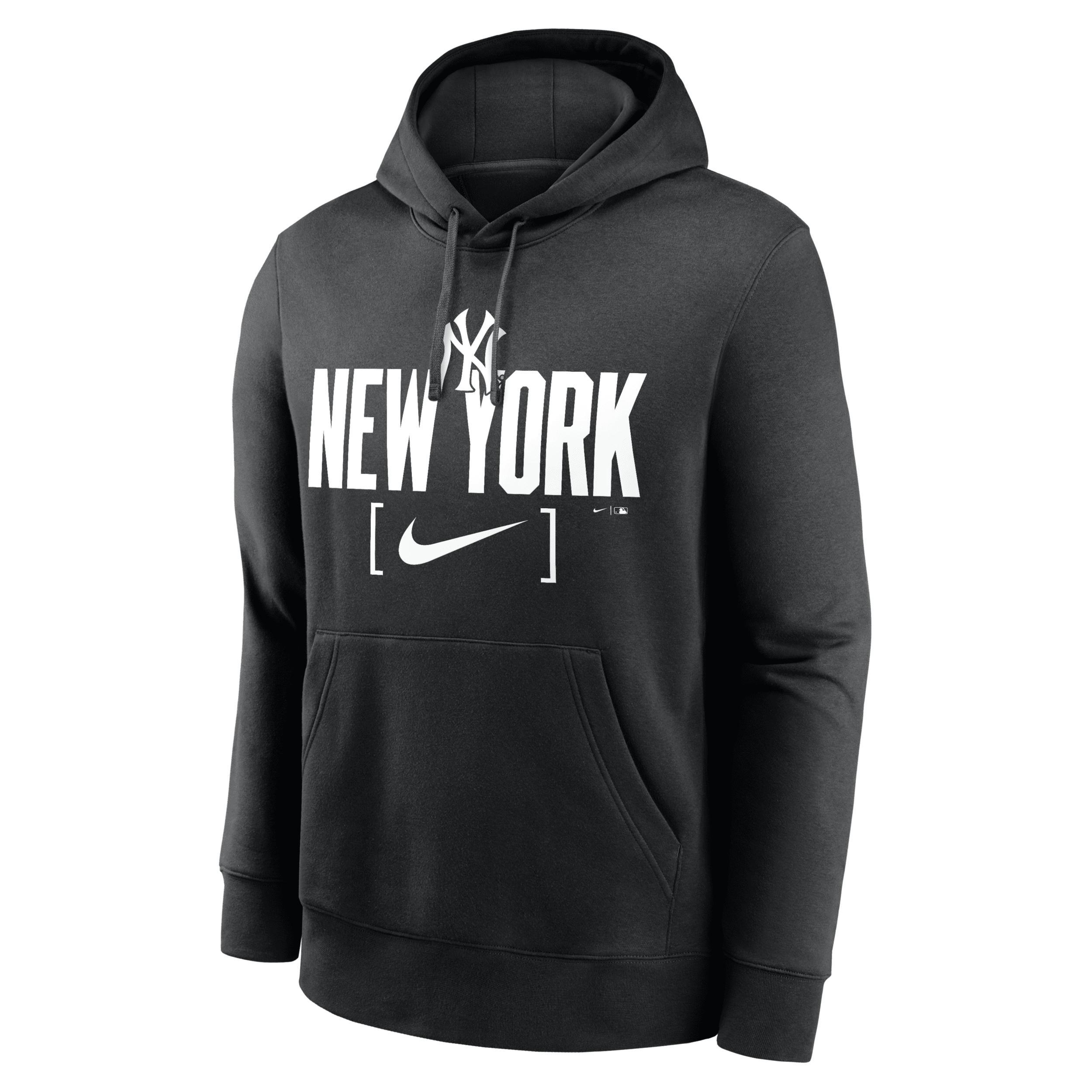 New York Yankees Club Slack Nike Men's MLB Pullover Hoodie Product Image