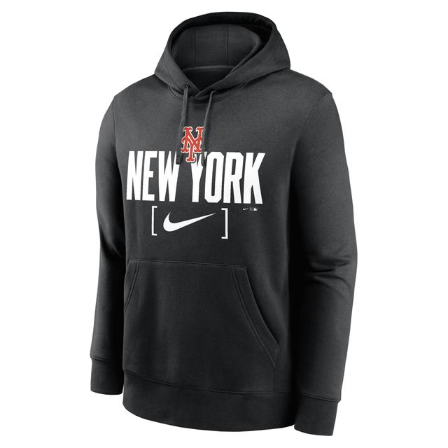 New York Mets Club Slack Nike Men's MLB Pullover Hoodie Product Image