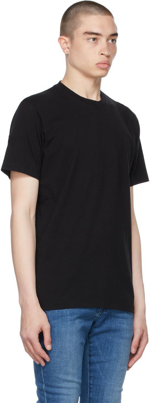 FRAME Crew-neck Cotton T-shirt In Black Product Image