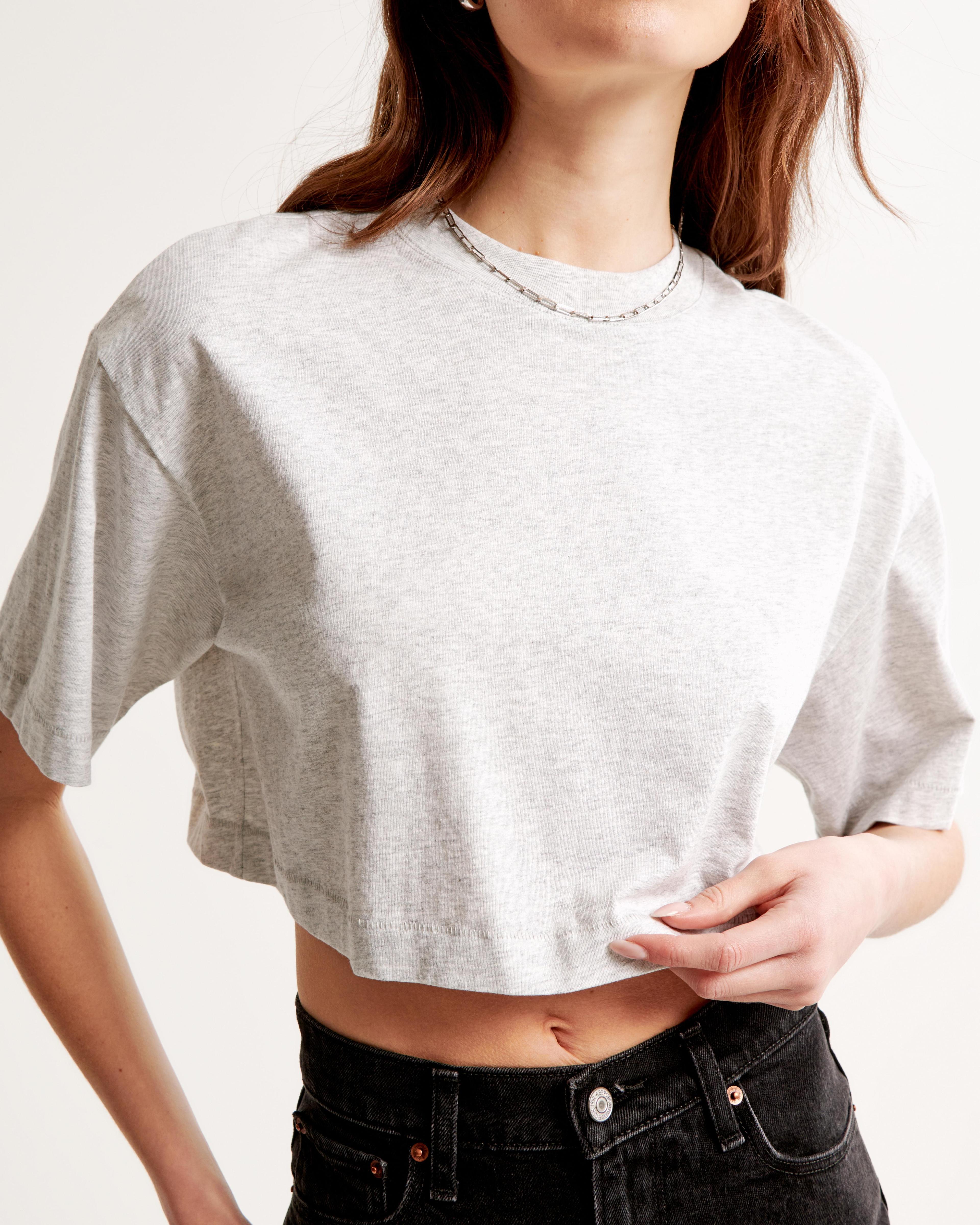 Essential Premium Polished Cropped Tee Product Image