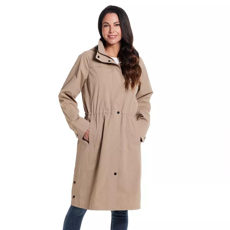 Gallery Water Resistant Raincoat with Removable Hood Product Image