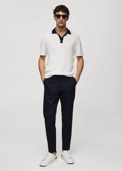 MANGO MAN - Slim fit chino trousers navyMen Product Image