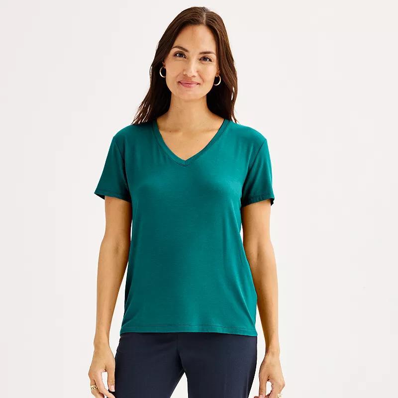 Womens Nine West Essential V-Neck Tee Product Image