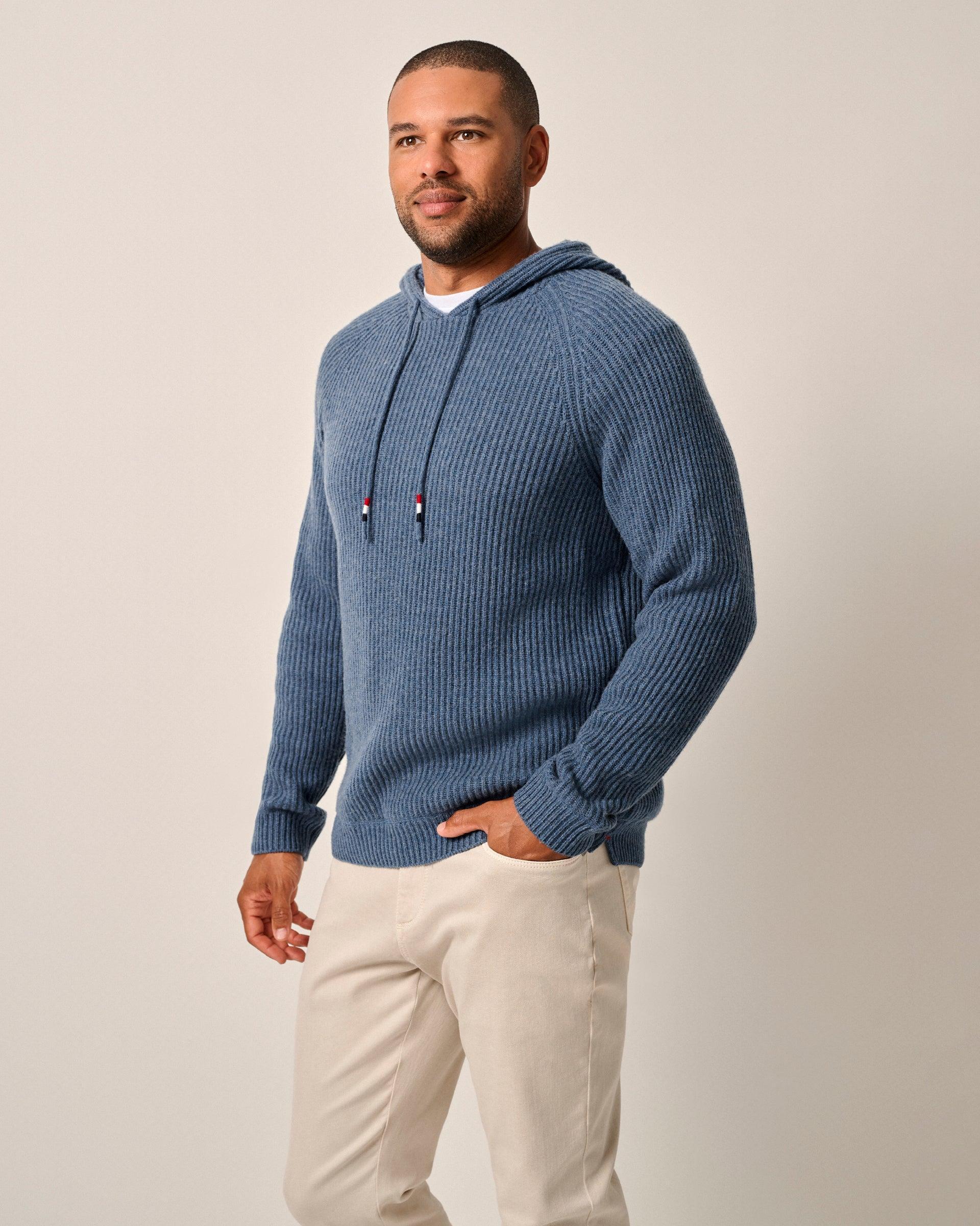 Sami Merino Wool Sweater Hoodie Male Product Image