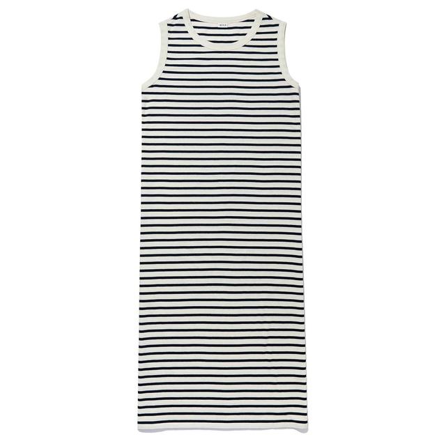 The Tank Dress - Cream/Navy Product Image