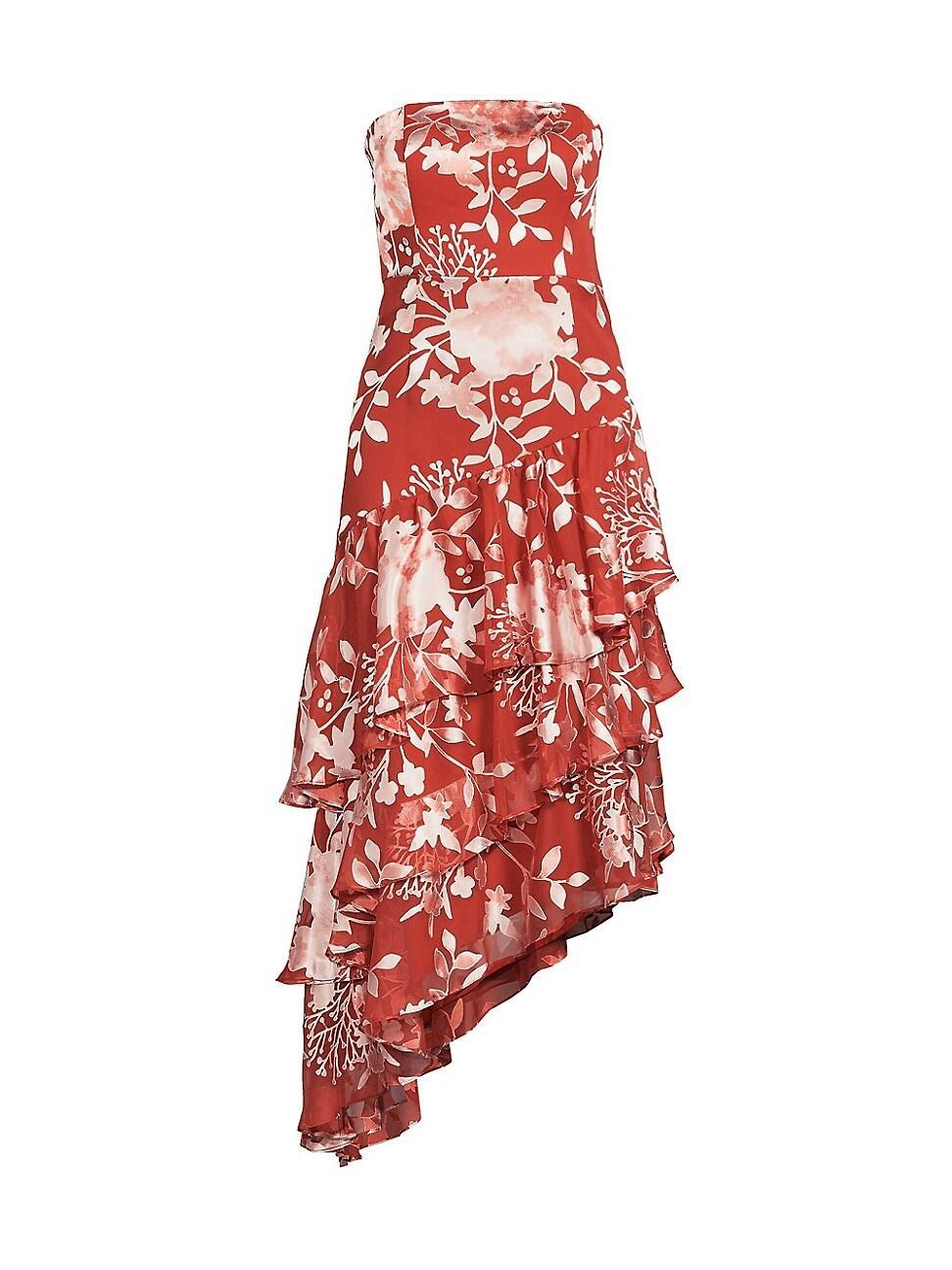 Womens Vanina Floral Strapless Midi-Dress Product Image