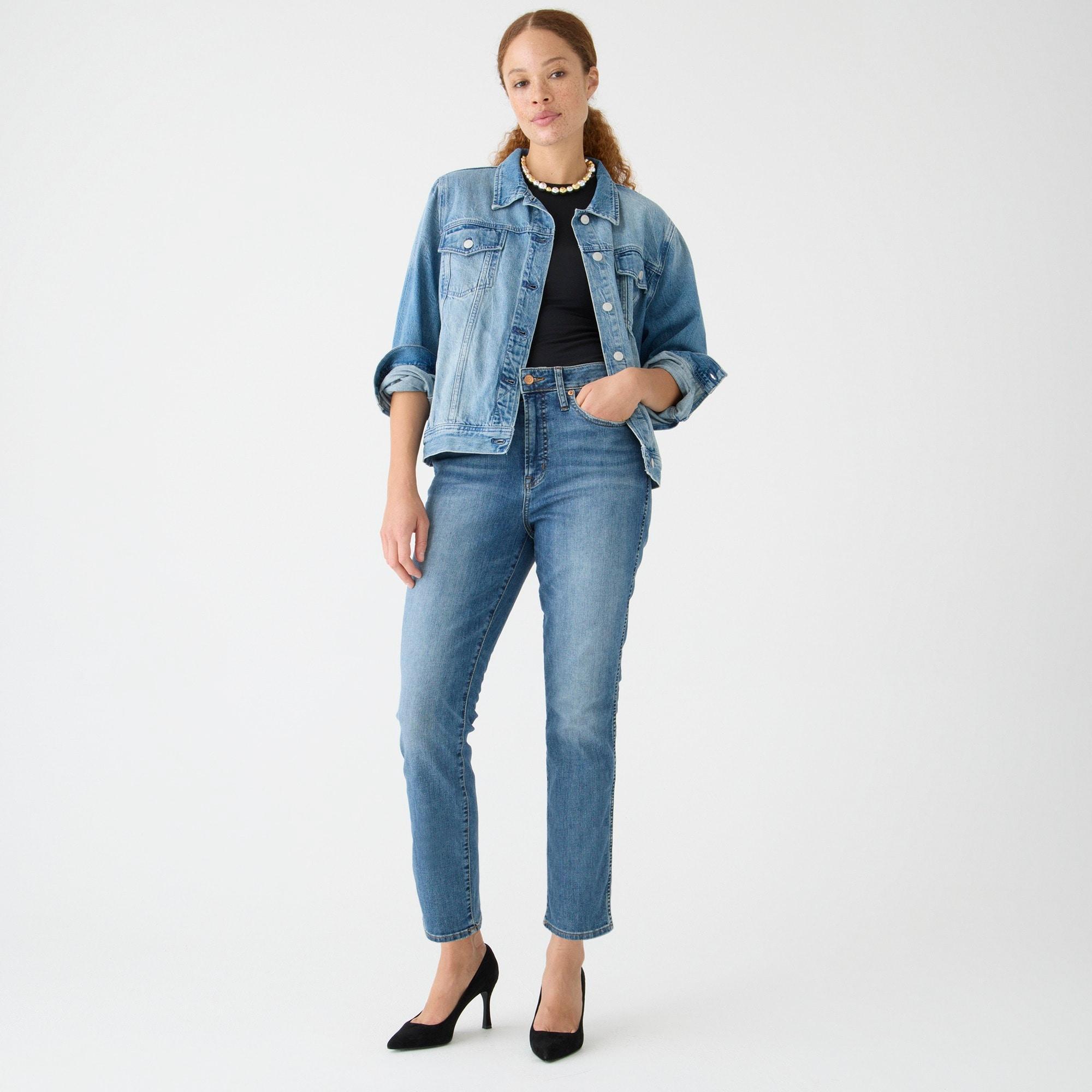 Curvy vintage slim-straight jean in Warm Surf wash Product Image