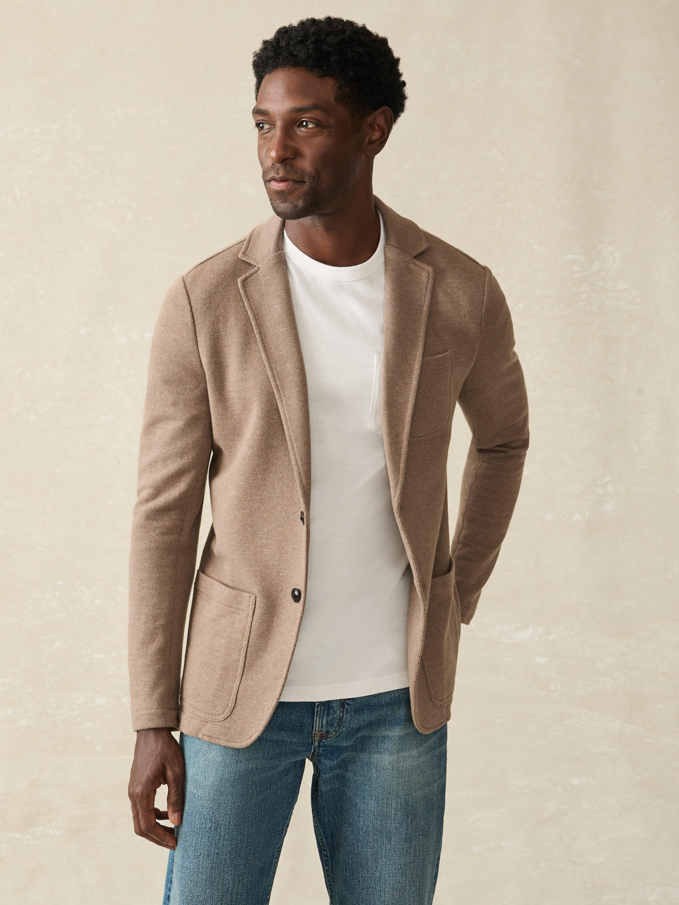 Inlet Knit Blazer - Walnut Melange Male Product Image