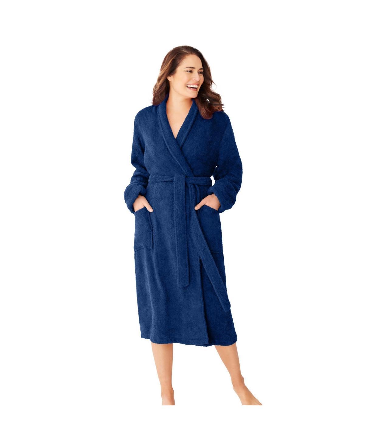 Dreams & Co. Womens Short Terry Robe Product Image