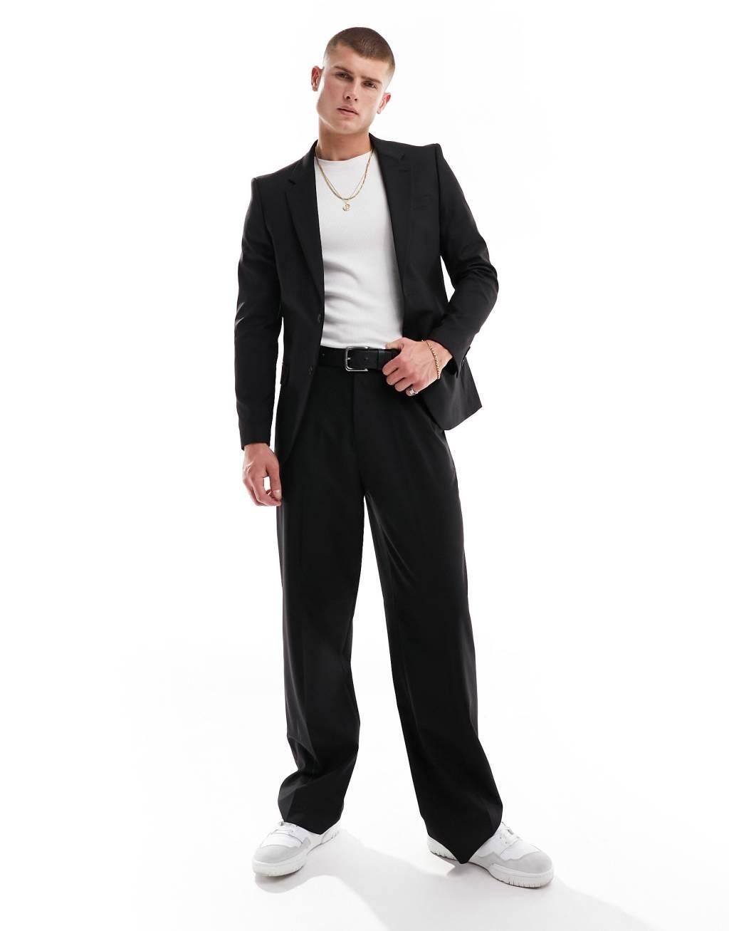 River Island skinny suit jacket Product Image