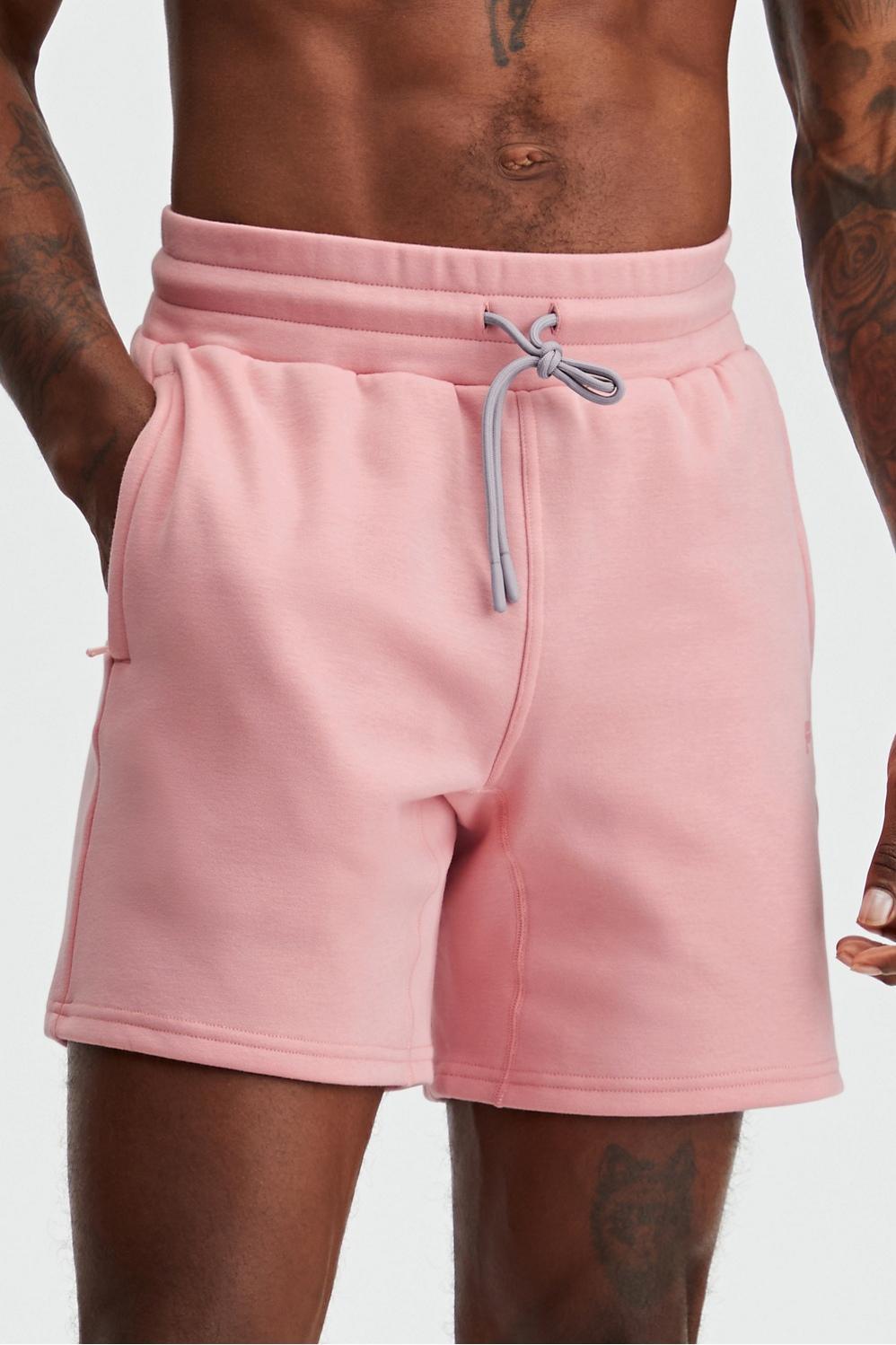 Fabletics Men The Go-To Short male Pink Clay Size XL Product Image