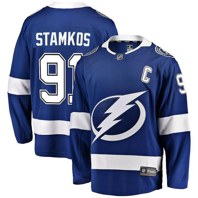 Mens Fanatics Branded Steven Stamkos Blue Tampa Bay Lightning Breakaway Player Jersey Product Image